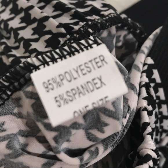 Palazzo pants houndstooth one size excellent nwt - Picture 4 of 4